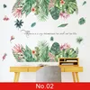 Large Green Leaf Wall Stickers for Bedroom Living room Decor Kitchen Decoration Decals Home