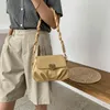 Saco de alça de ombro tecido Mulher Pu couro pequeno crossbody bolsas macias e bolsas de luxo mulheres desenhador bolsa feminina bolsa