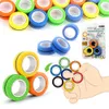 2021 Novo Stress Relief Magnetic Ring Decompression Finger Brinquedos Anti-Stress Spinner Para Adultos Crianças Presentes de Natal 3 Pçs / Set