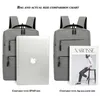 Backpack USB Charging Men's Business Casual Backpacks Large-Capacity Outdoor Sports Waterproof School Bag Laptop Bags