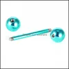 Other Body Jewelry 7Pcs 14G Colorf Tongue Rings Bars Girls Nipple Piercing Straight Barbells Stainless Steel Pircing Drop Delivery 2021 Yalh
