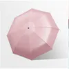 Pięcioksiężniowa ochrona UV Składana parasola Kobieta Sunshade Rain Dual-Use Capsule Kompaktowa przenośna kieszeń