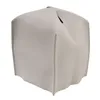 Tissue Boxes & Napkins Box Cover, Refined Modern PU Leather Square Holder - Decorative Holder/Organizer-White