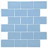 Art3D 30x30cm Peel and Stick Backsplash Tiles Pegatinas de pared 3D para la cocina Baño Dormitorio Dormitorio Lavandería, azul claro azul, fondos de pantalla (10 hojas)