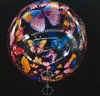 Printed Bounce Ball 20-Inch Colorized Butterfly Party Decoration Luminous Toys Floating Balloon