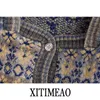 ZA Dames Winter Fashion Retro National Style Jacquard Sweater Gebreide Cardigan Jas Junior Lange Mouw Chic Top 211117