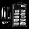 False Nails 120Pcs/600Pcs Full Cover Fake Nail Artificial Press On Coffin Art Tips French Acrylic Professional Manicure Tool ABS Prud22