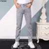 Luxurys Designer-Taschen Herren-Jeans, dünnes Design, Denim, Elastizität, Vintage-Hose, modische Hose mit schmalem Bein, Business-Freizeithose, Übergröße, W42