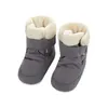 Mother Kids Baby Shoes First walkers Unisex Winter Warm Boots For Infant Baby Faux Fur Inner Snow Boots Toddler Prewalker Bootie 210928