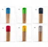 Inclined Mouth Grinder Manual Creative Pepper Mill Sea Salt Grinder Bottle Seasoning Bottle Seasoning Jar Wood 6 Colors to Choose GYL23