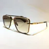Мужские солнцезащитные очки модели M Six, металлические винтажные модные стильные квадратные безрамные линзы UV 400 Come306G