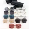 2022 Factory Wholesale High Quality Paris Sunglasses double rimless large square plain sunglasses bb0113o