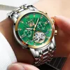 Lige zakelijke horloge mannen automatische mechanische tourbillon horloge luxe mode roestvrij stalen sport horloges heren relogio masculino Q0524