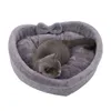 Forme de coeur doux confortable chat lit pour animaux de compagnie pour grand petit chiot chien mignon chaud coussin litière nid panier chenil chaton maison accessoires 211111