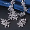 Emmaya Fashion Style Star Flower-shape Exquisite Necklace And Earring With AAA Zirconia Charming jewelry In Wedding Party Gift H1022