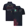F1 racing short-sleeved polo shirt men's lapel overalls made to order