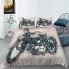 Bedding Sets Cool Cover Set Birthday Gift For Children Baby Kid 3D Motorcycle Printed Home Bed Clothes Unique Design Fashionable