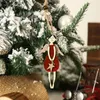 Dekoracje świąteczne Angel Heart Star Drewniane wisiorek Drzewo Wiszące Drop Ornamentów Navidad Rok Home Xmas Prezent