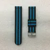 Nylon Watch Strap Accessories 12mm 14 16 18 20mm 22mm 24mm Two Piece RAF Nato Band Sport Bands With Needle Clasp Steel Buckle 10PC7129365