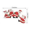 Kerstversiering Navidad Elk Santa Claus Deurframe Vakantie Houten Ambachten Hoek Ornament Decor