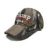 Camouflage Trump 2024 Ball Hat Baseball Caps US Flag Maga Sun Visor Party Hats ZZA3303