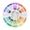 Tattoo Pigment Colors Wheel Card Carta Carta Forniture Tre-Tier Mix Guide Central Circle Microblading Tatuaggi per tatuaggi Manicure Accessori