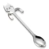 Stainless Steel Spoons Cute Cat Hanging Cup Coffee Spoon Teaspoon Dessert Snack Scoop Ice Cream Mini Spoons Tableware JJD11319