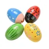 Wooden Egg Sand Music Toy Sand Hammer Early Education Musical Instrument For Children Baby Hand Play Toys