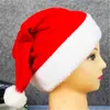 New Year Navidad Merry Christmas Hat Light Up LED Cap Thick Plush Warm Hat bonnet de noel for Kids Children Adult Xmas Gift 2022