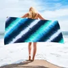 Asciugamano da spiaggia tie-dye quadrato 150 * 75 cm Asciugamani Materiale in tessuto Arcobaleno Fibra superfine Copertura da bagno per assorbimento d'acqua per adulti