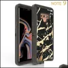 Fodral Telefon Aessories Cell Phones AessoriesFor Galaxy S10 3 I 1 Defender Case for Samsung S10e S9 Plus Not 8 9 Marble IMD Hybrid Back Er
