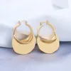 Stud koreanska uttalande örhängen kvinnor vit geometrisk dingle drop guld örhänge brincos 2021 trend mode smycken gåvor oregelbundna