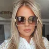 Sonnenbrillengestell Luxus Damen Pearl Square Shades Uv400 Vintage Brille