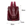 Sac à dos sacwhite pour femmes voyage en cuir voyage d'épaule féminin livre backbag multifonctionnel nylon étanche 220723