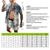 Verão Homens Shorts Conjuntos Streetwear Impressão de Manga Curta Beach Camisa Masculina Hawaiian Botão Casual Tracksuit Duas peças Roupas dos homens Tracksuits