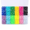 Nail Art Decorations 19200pcs / Box Resin Loose Rhinestone Rainbow Color AB Lim på Rhinestones för DIY Creative Design Decoration Crafts