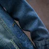 Vestes pour hommes Veste en jean Lâche Revers Adolescents Manteau de loisirs Automne Manches longues L'épaisseur de la mode générale