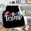 トランプ毛布200 * 150cm 3Dプリントトランプブランセット2レイヤー冬スローブランケットはアメリカを素晴らしい再びフリースショールWLL1229