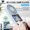 Powkiddy D-5 Electric Fan 8-bit Game Console 2.4-inch HD Screen Built-in 500 Cooling Heat Relief Children's Gift Portable Play Players