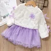 Bebek Kız Giyim Setleri Bahar Bron Set Sevimli Toddle Giysi Moda Çocuk Suits Kıyafetler 210429