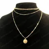 Vintage Pendant Necklace Gold Chain Women's Jewelry Layered Accesories For Girls Clothing Aesthetic Gifts 2021