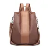 Outdoor Bags Anti-theft Backpack Female Korean Version 2021 Dual-use Bag Fashion Soft Leather School