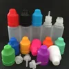 15 ml PE tom nål oljeflaska juice flytande plast droppflaskor LDPE med barnsäker mössa