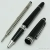 Édition limitée Black Resin Series Silver Trim Classique MT Stylo à bille/stylo plume pour l'écriture