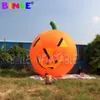 Decorazione di Halloween con zucca gonfiabile gigante all'aperto per eventi promozionali