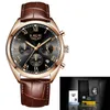Мужские часы роскошный бренд Lige Multi функция мужские спортивные кварцевые часы человек водонепроницаемый кожаный бизнес часы мужские наручные часы + коробка 210527