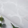 Zasłona zasłona Nowoczesne geometryczne białe koronki tiulowe zasłony do salonu sypialni okno europejskie same zabieg w domu Deoc