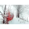 Party Decoration Christmas Backdrop Winter Tree Snow Scene POGRAPHY BAKGRAMIFIL