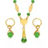 Anniyo Hawaiian Colorful Crystal Ball Beads Halsband örhängen Set Guam Micronesia Chuuk Pohnpei Marshall Jewelry Gift 2408064786175