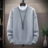 Mens Casual Streetwear Harajuku Sweater Vintage Retro Camisola De Malha Algodão Algodão Homem 211008